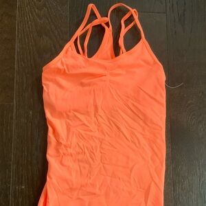 Alo Yoga Women's Orange Strappy Top